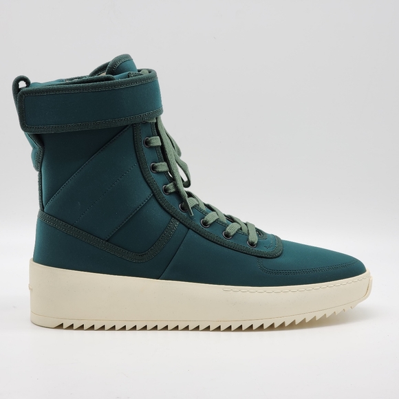 Fear of God green neoprene men's military hiking boot sneakers 44 - Picture 4 of 7